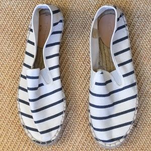 J. Crew | Striped Espadrille Slip-on Sneaker, Size 8